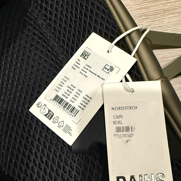 NWT Rains Book Daypack Mini “Revel” Dark Olive Green Weatherproof Crossbody - Picture 7 of 7